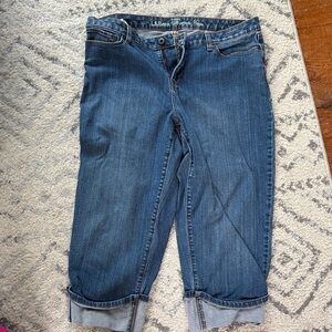 L.L. Bean Women's Dark Blue Cropped Jeans